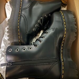 Dr. Martens Black Leather Men's Boots